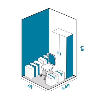 35 sq ft Storage storage unit