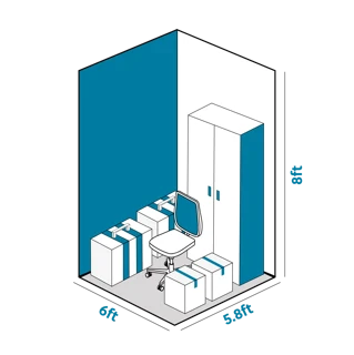 35 sq ft Storage storage unit