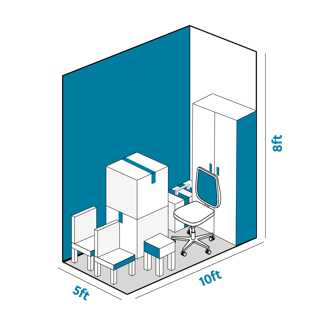 50 sq ft Storage storage unit